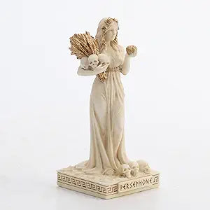 Small Persephone Greek Goddess Of Agriculture Statue - Marble Finish