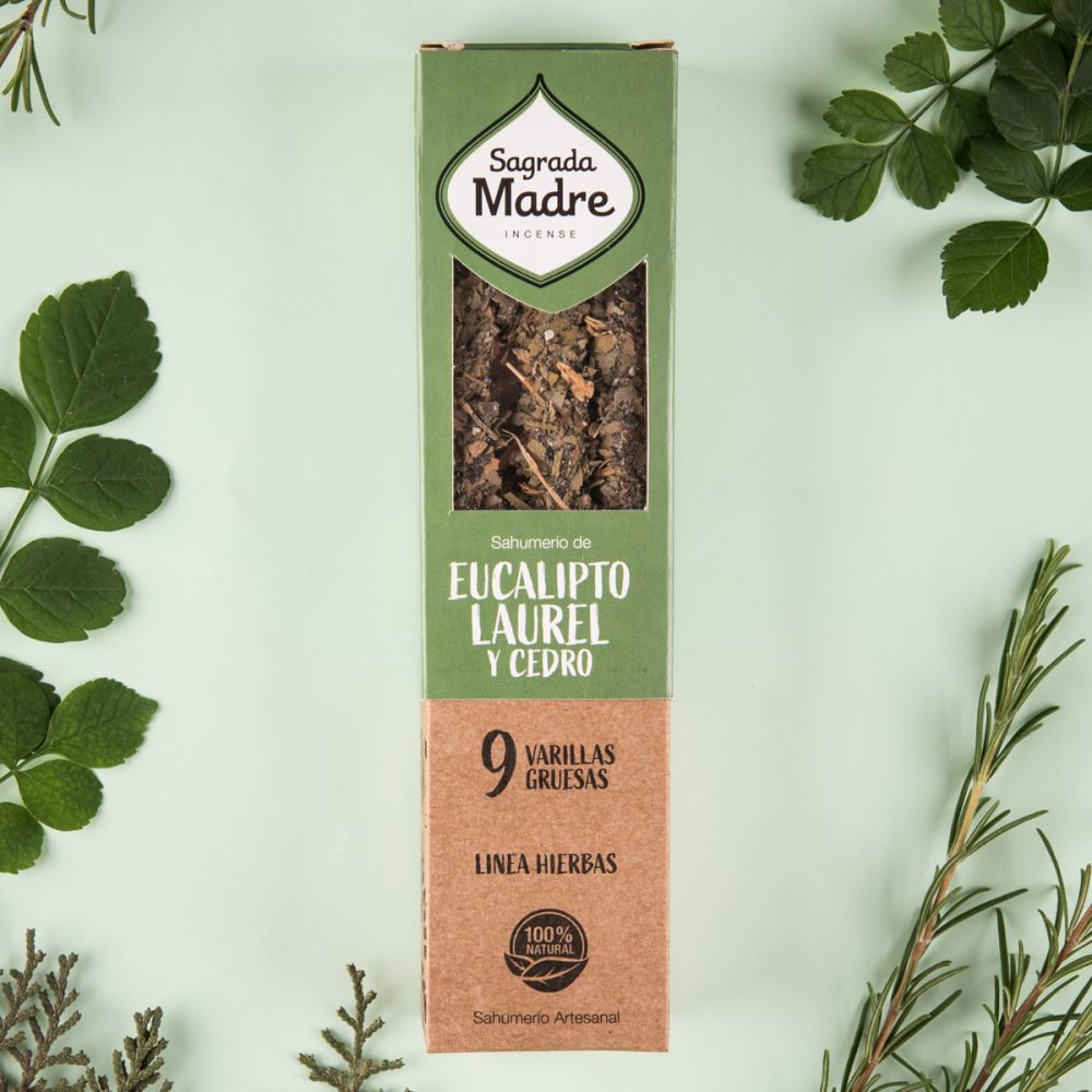 Sagrada Madre Eucalyptus, Bay Leaf, Cedar Incense