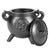 Cast Iron Cauldron Pentagram with lid 2.75" x 4.25"