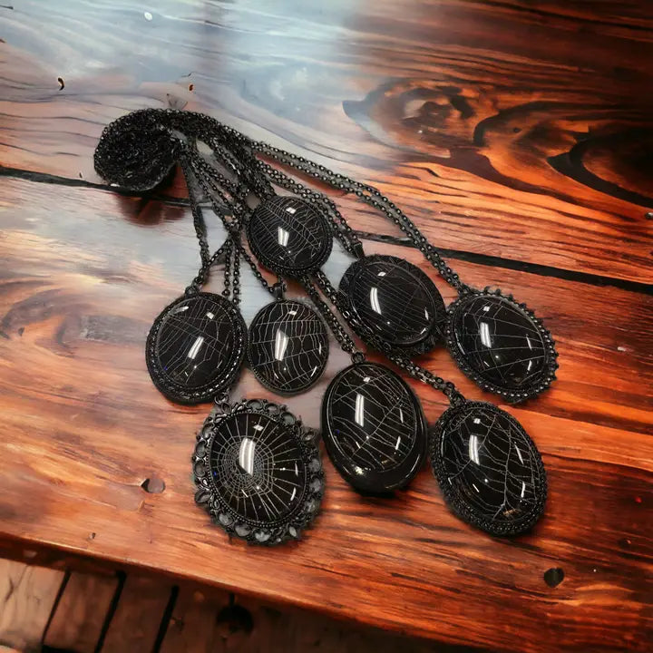 Real Spider Web Cabochons (Large)