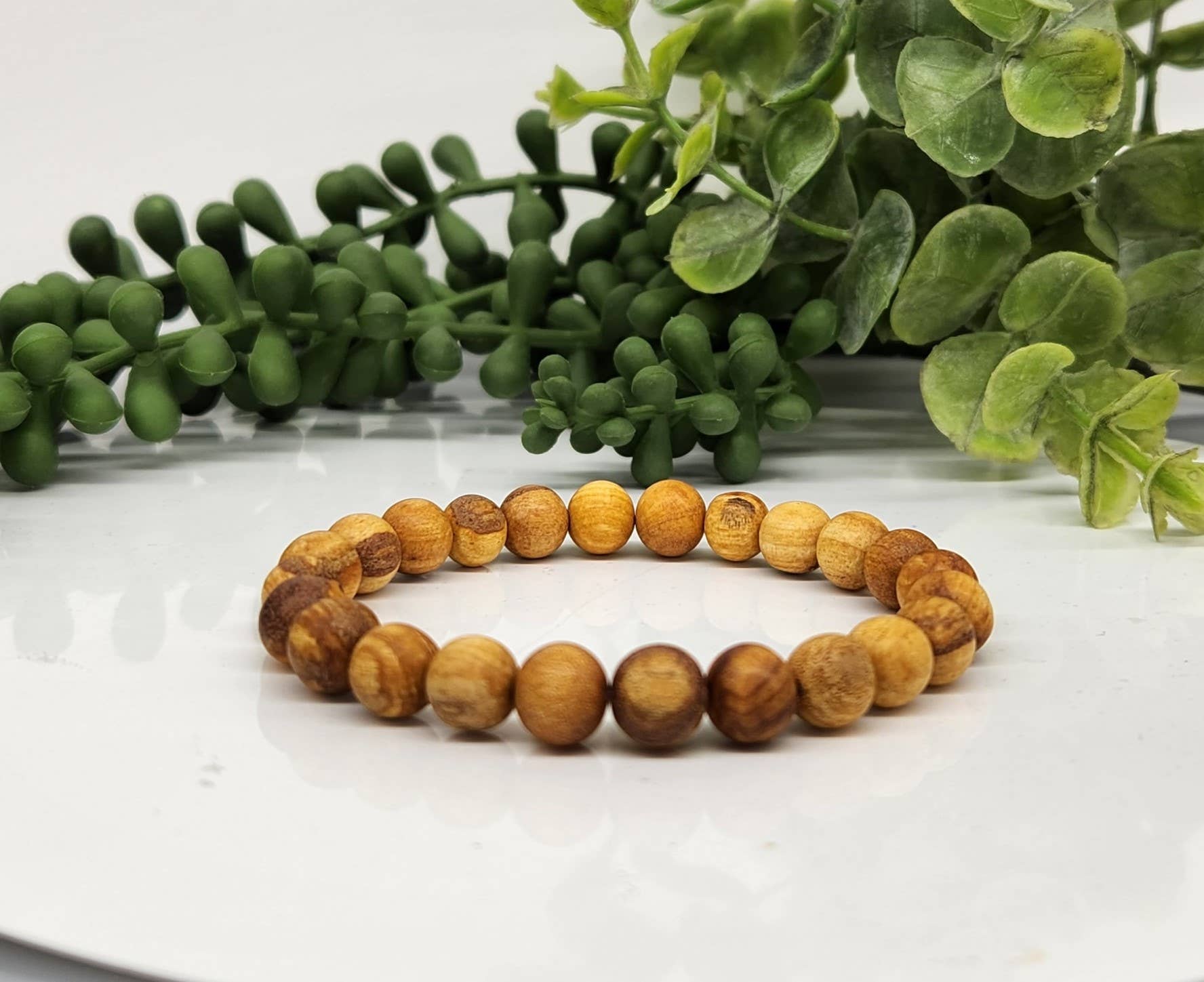 Palo Santo  Stretchable Bracelet 8mm Beads