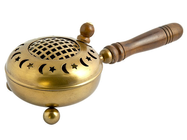 Moon and Star Incense Burner w/ Handle