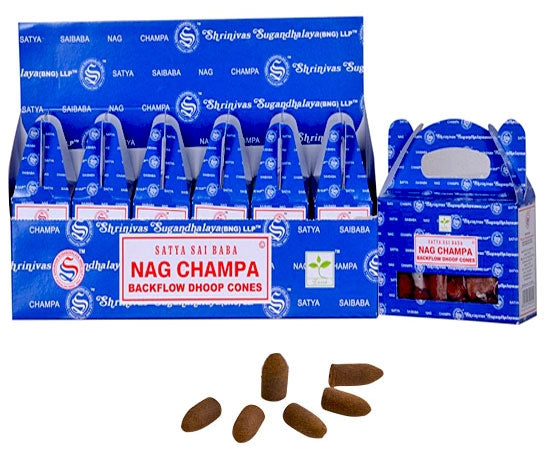 Satya Nag Champa Incense Backflow Cones