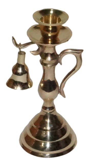 Brass Candlestick with Snuffer