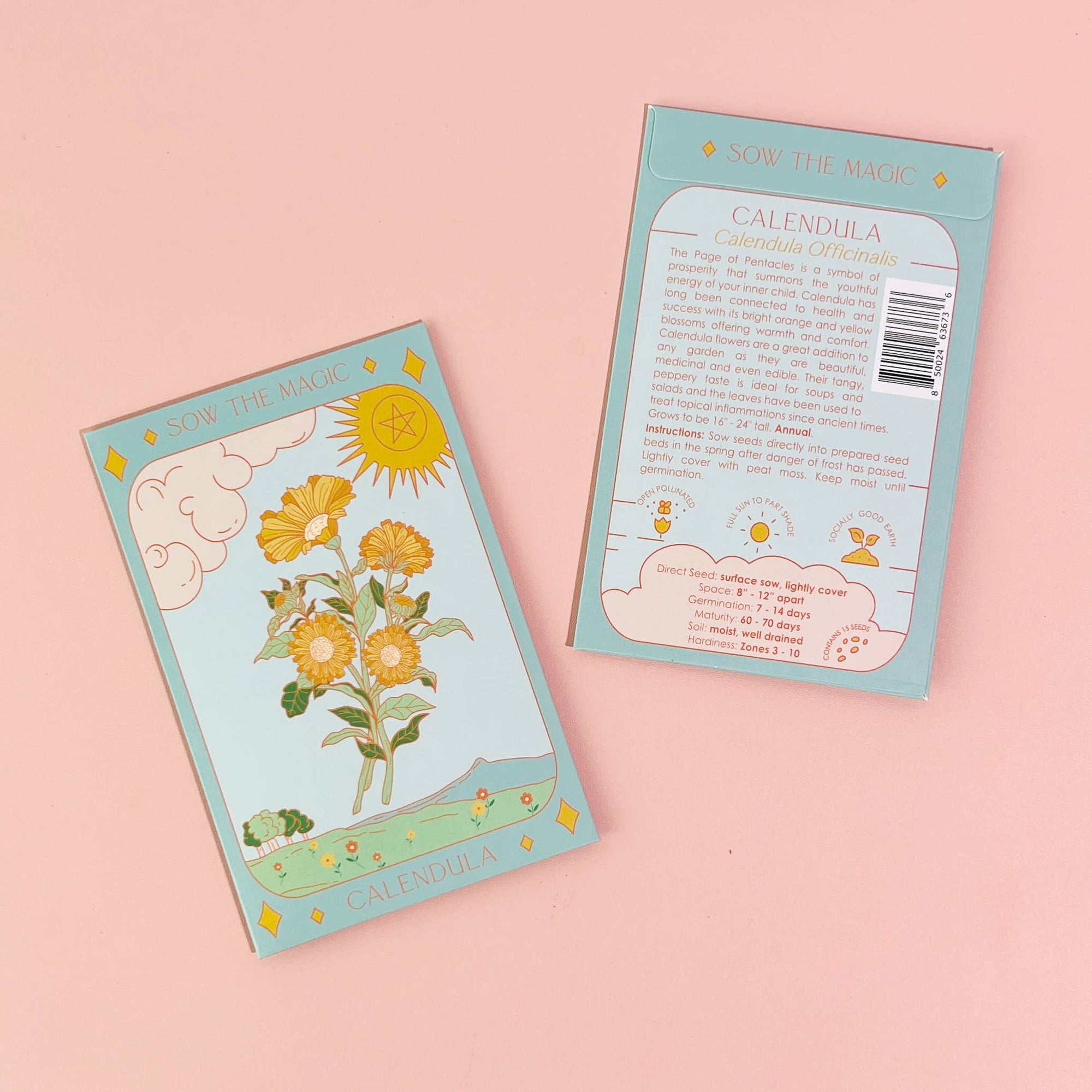 Calendula Tarot Garden + Gift Seed Packet