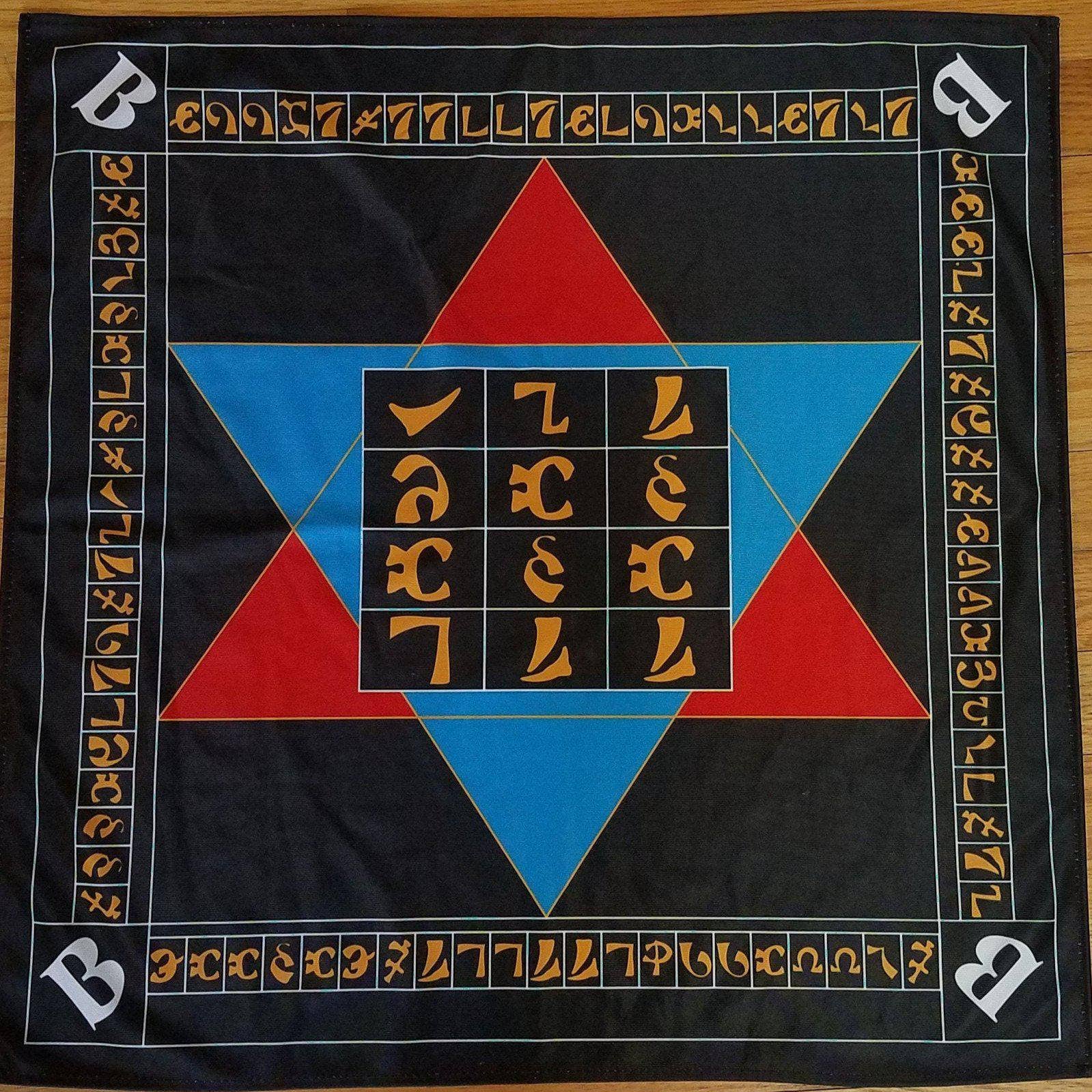 Enochian Holy Table of Practice Altar Cloth