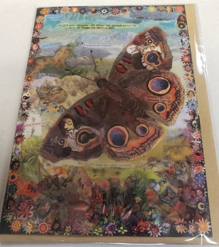 Florrie F Greeting Cards Common Buckeye Butterfly