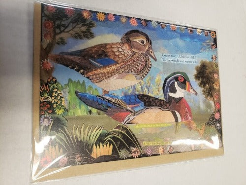 Florrie F Greeting Cards Wood Ducks