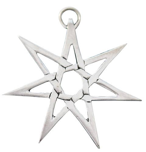 Heptagram for Protection from Hidden Danger Pendant