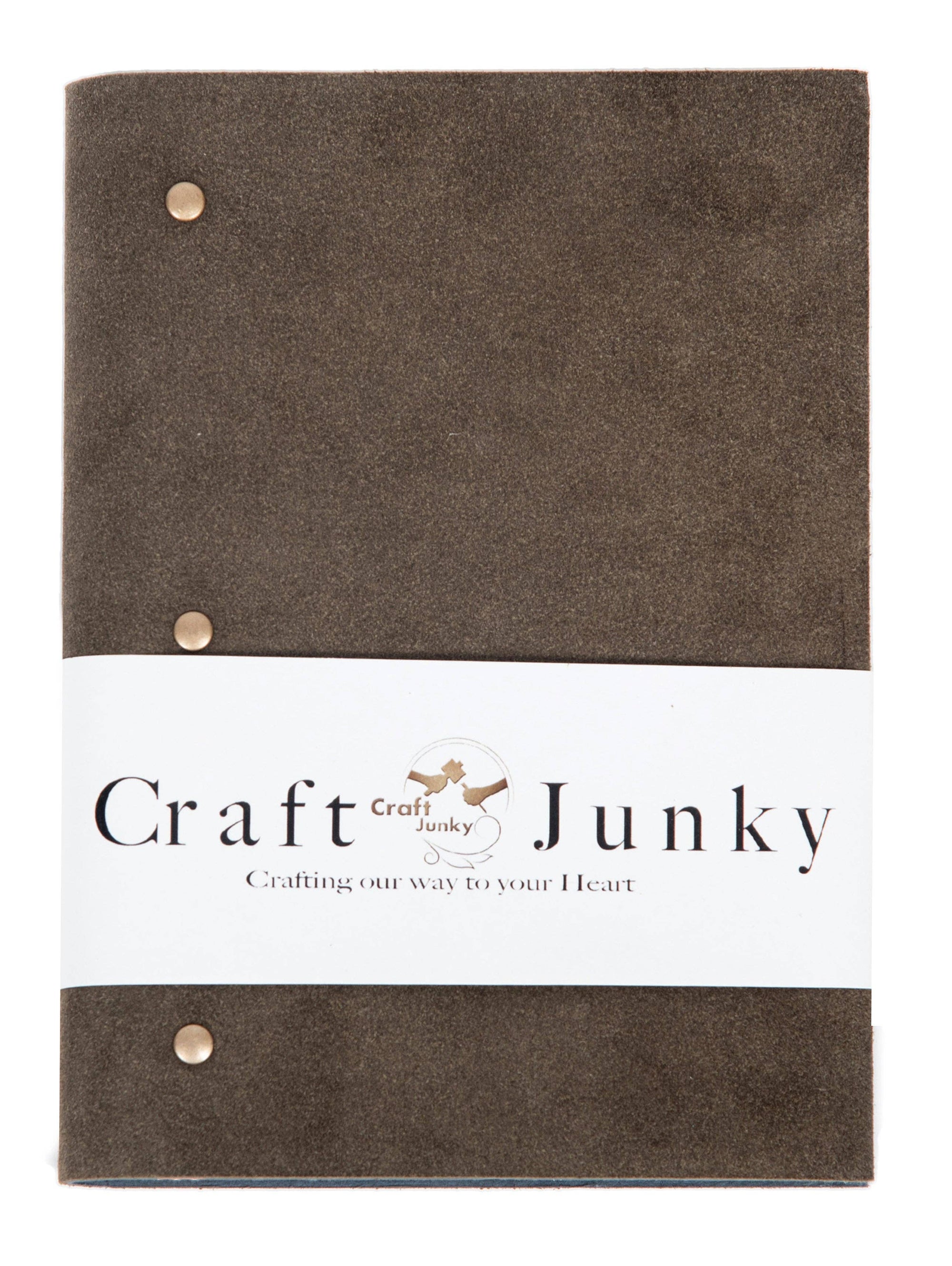 Soft Cover Suede Leather Journal-Grey: Unruled