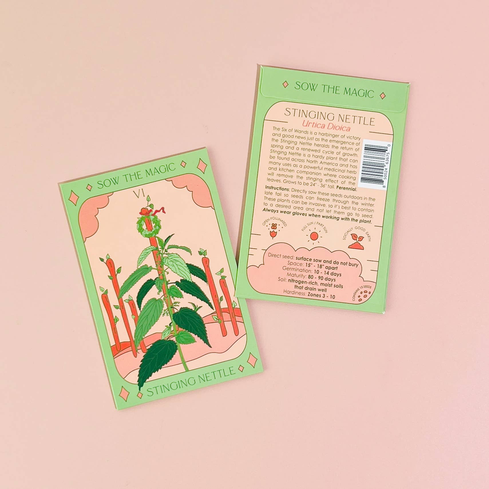 Stinging Nettle Tarot Garden + Gift Seed Packet