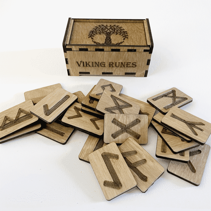 Viking Runes ~ Tiles in Box