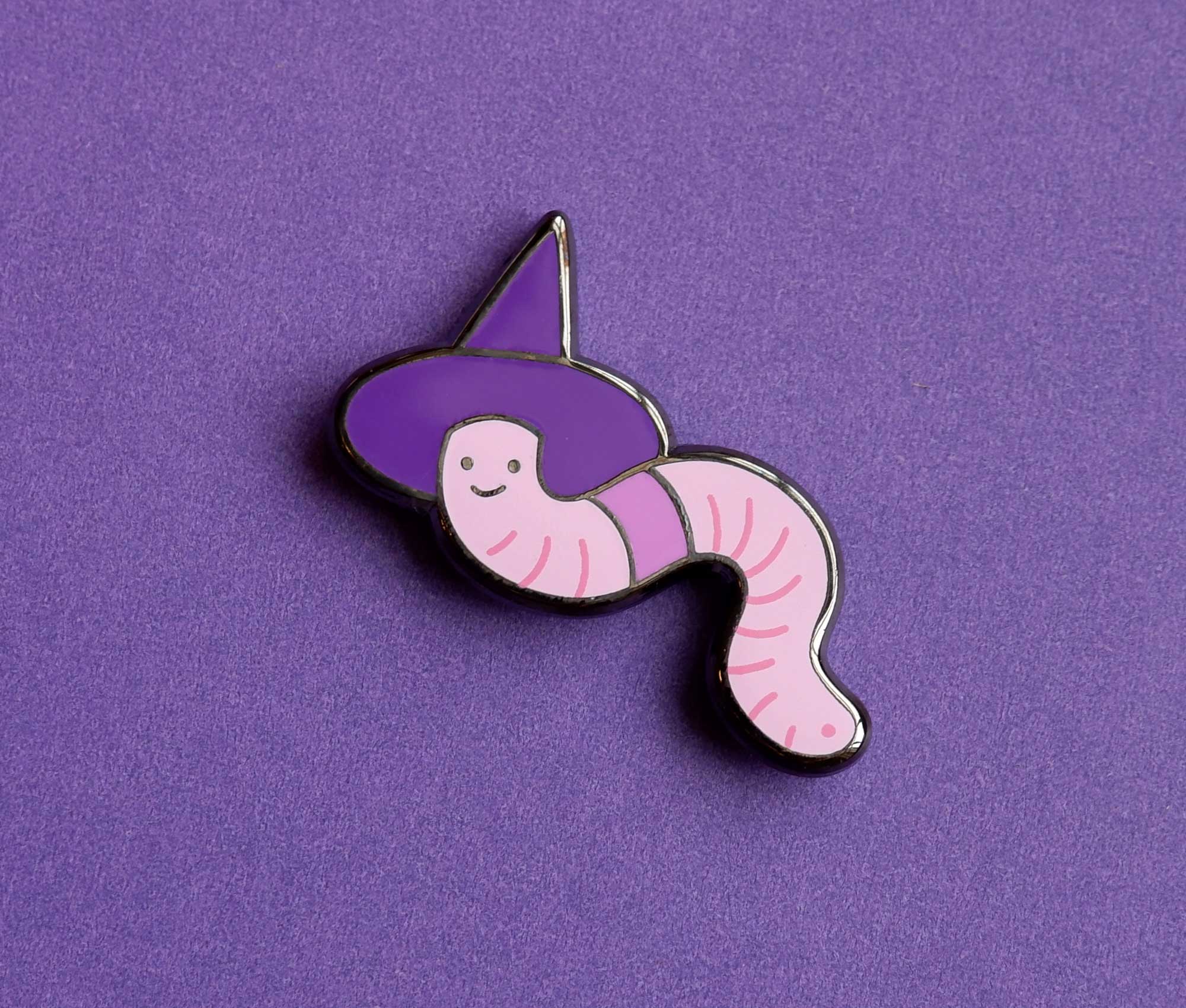 Witchy Worm - Enamel Pin