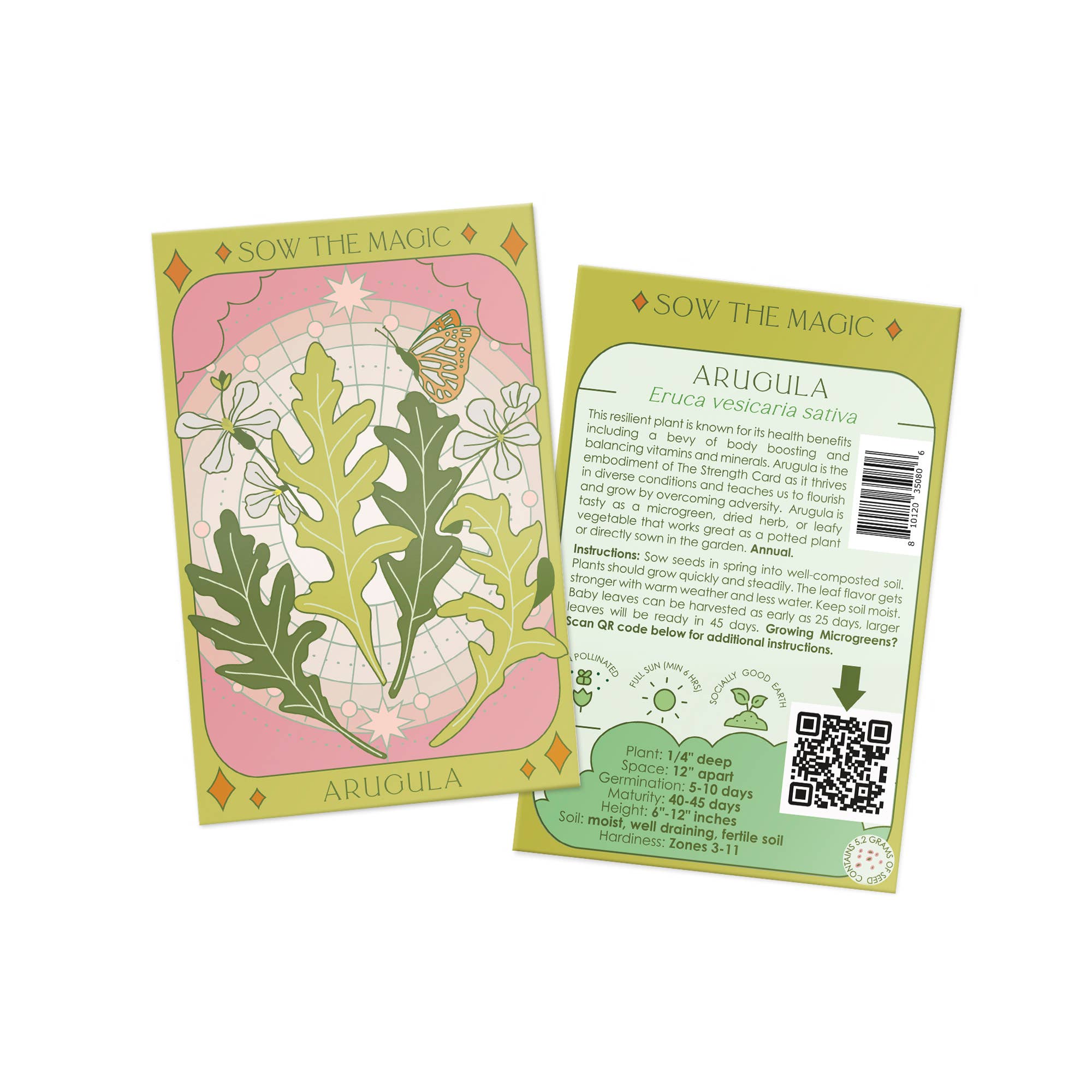 Arugula Tarot Garden + Gift Seed Packet