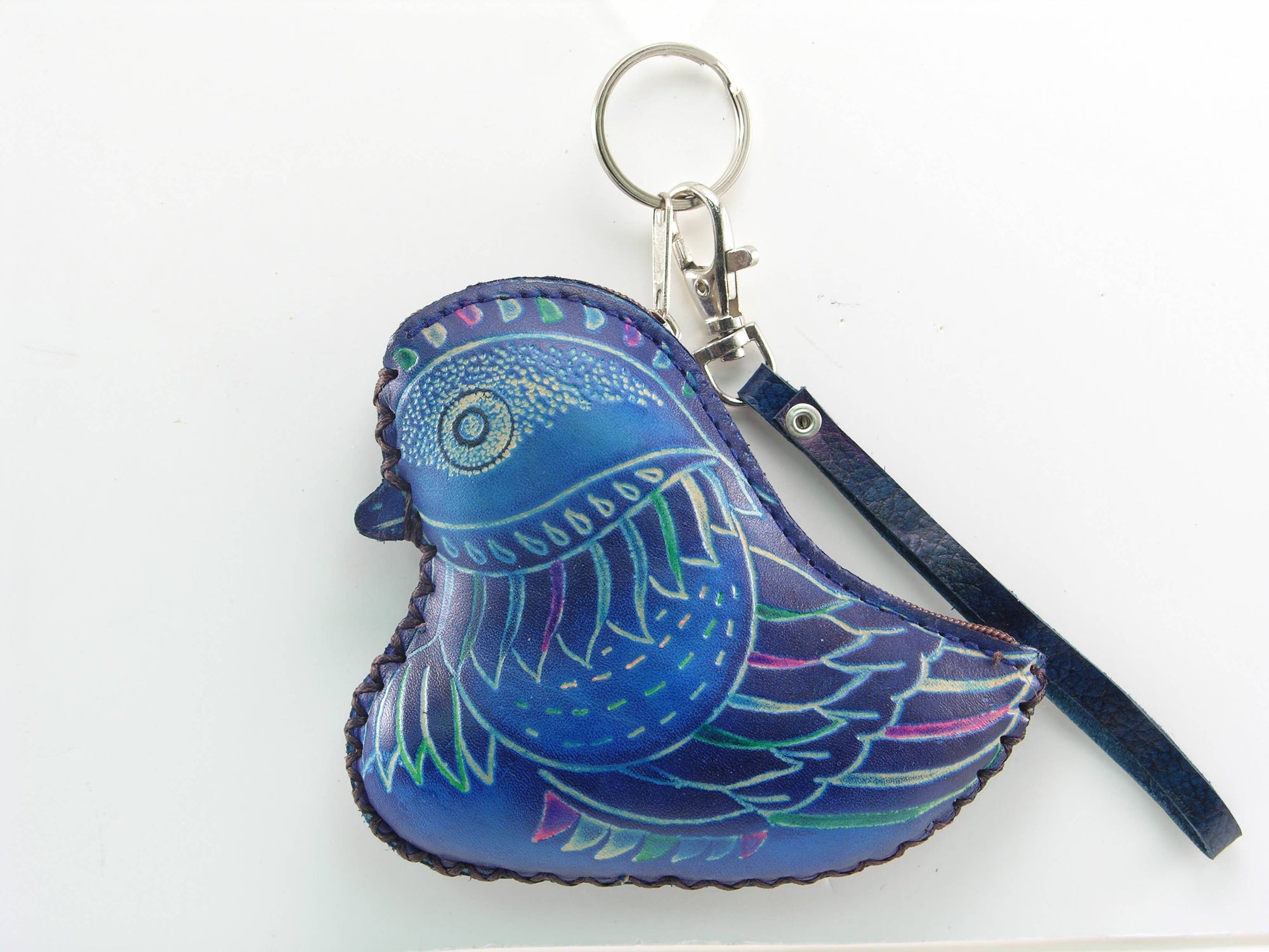 Leather Bird Coin Purse