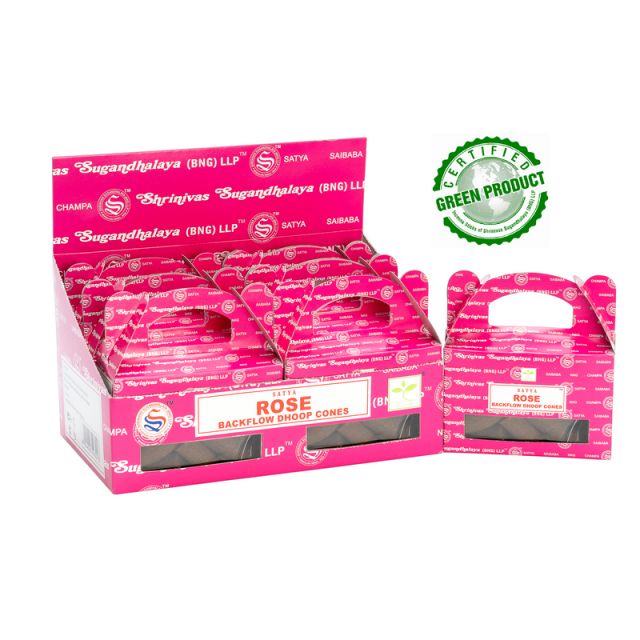 Satya Sai Baba, Rose Backflow Incense (24 Cones)