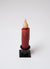 Red Battery Operated LED Timer Taper Candle