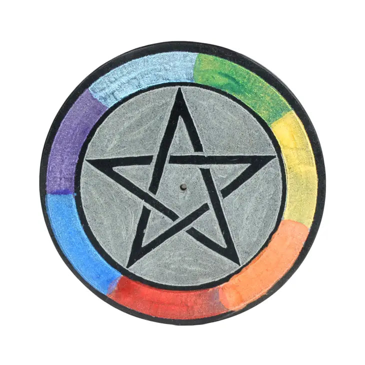 Pentacle Incense Soapstone Burner