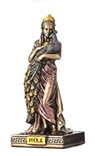 Small Greek Pantheon Hera Statue - Gold Finish