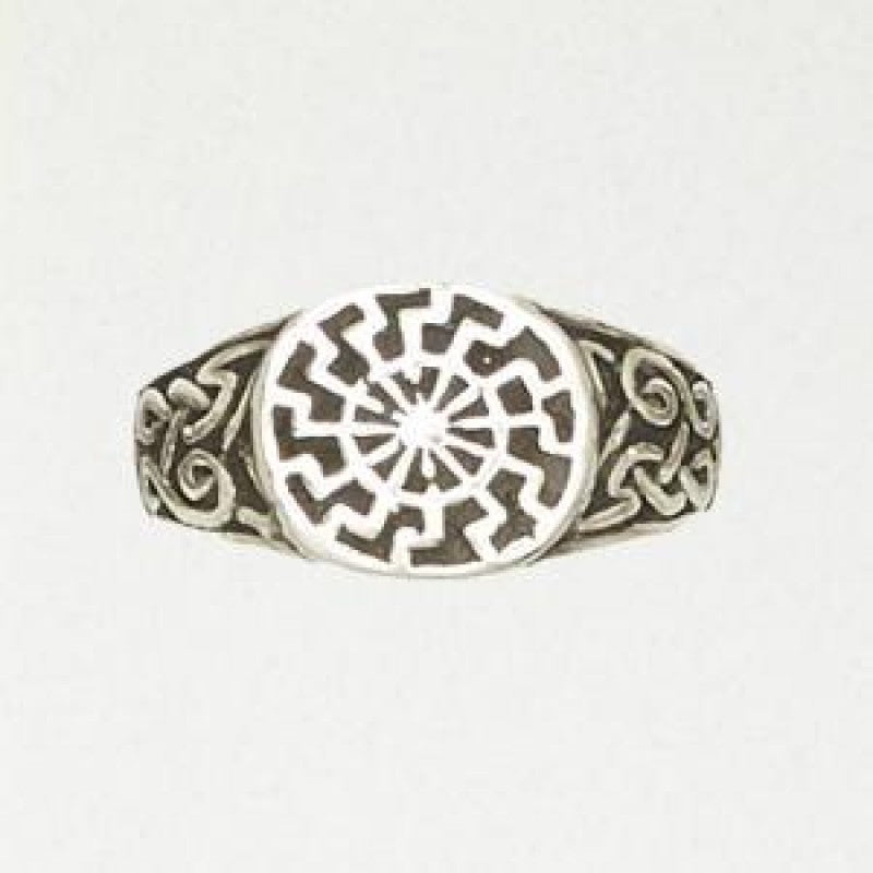 Pewter Ring - Norse Sun