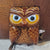 Leather Owl Wristlet Coin Purse