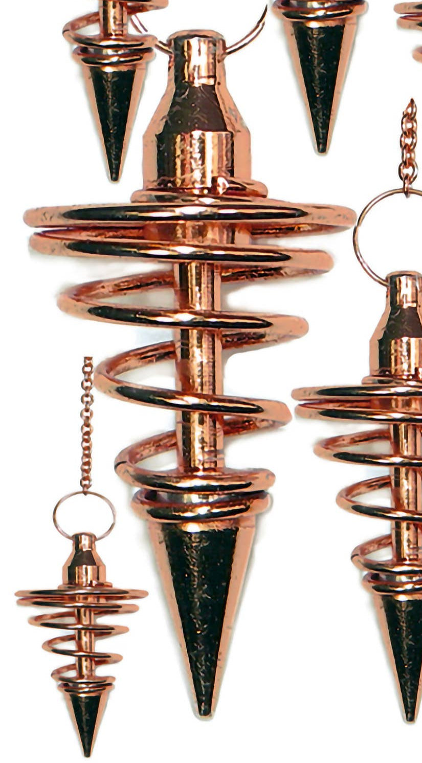 Copper Metal Spiral Pendulum