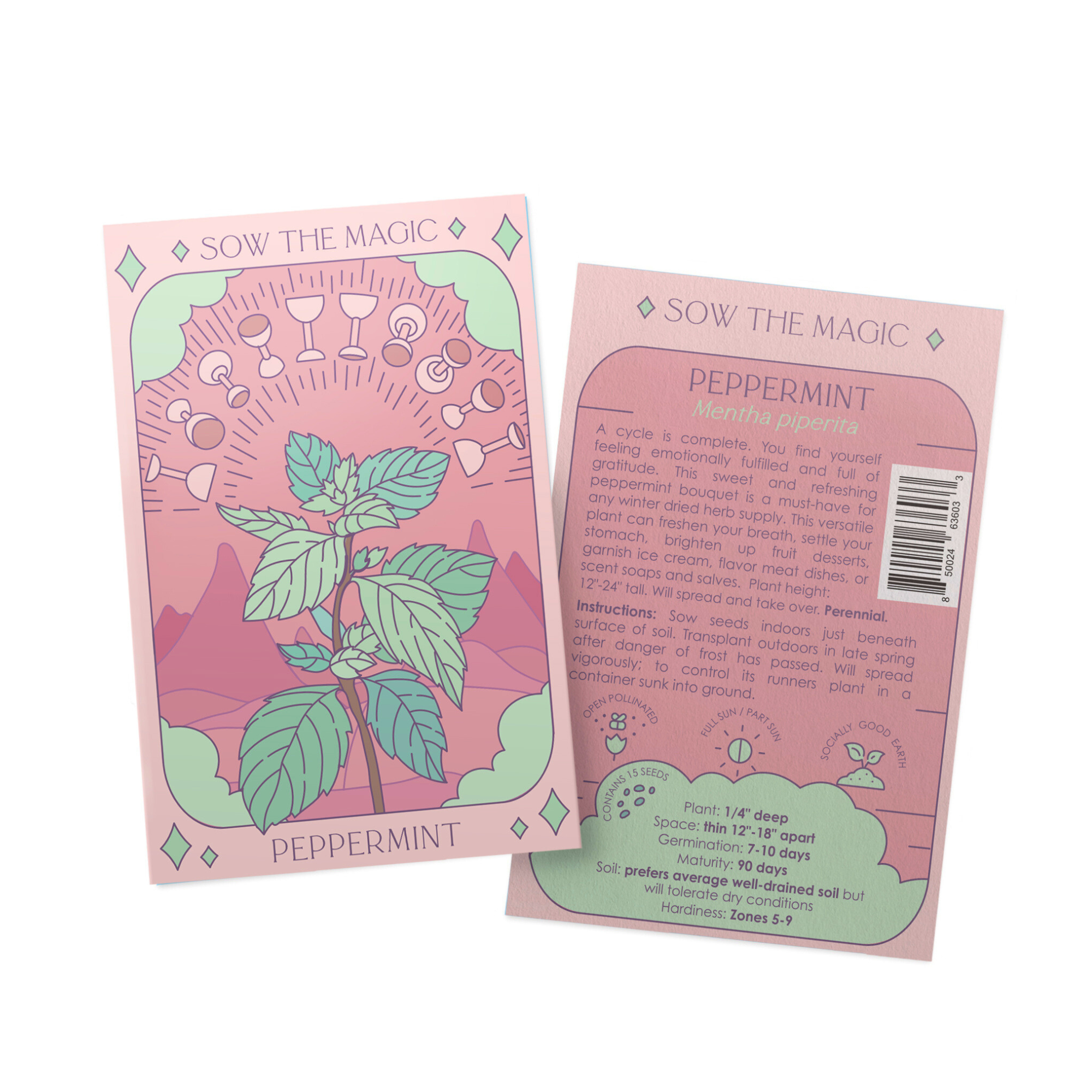 Peppermint Tarot Garden + Gift Seed Packet