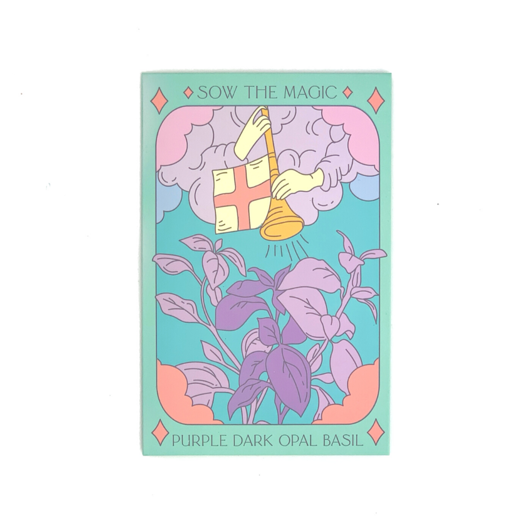 Purple Dark Opal Basil Tarot Garden + Gift Seed Packet