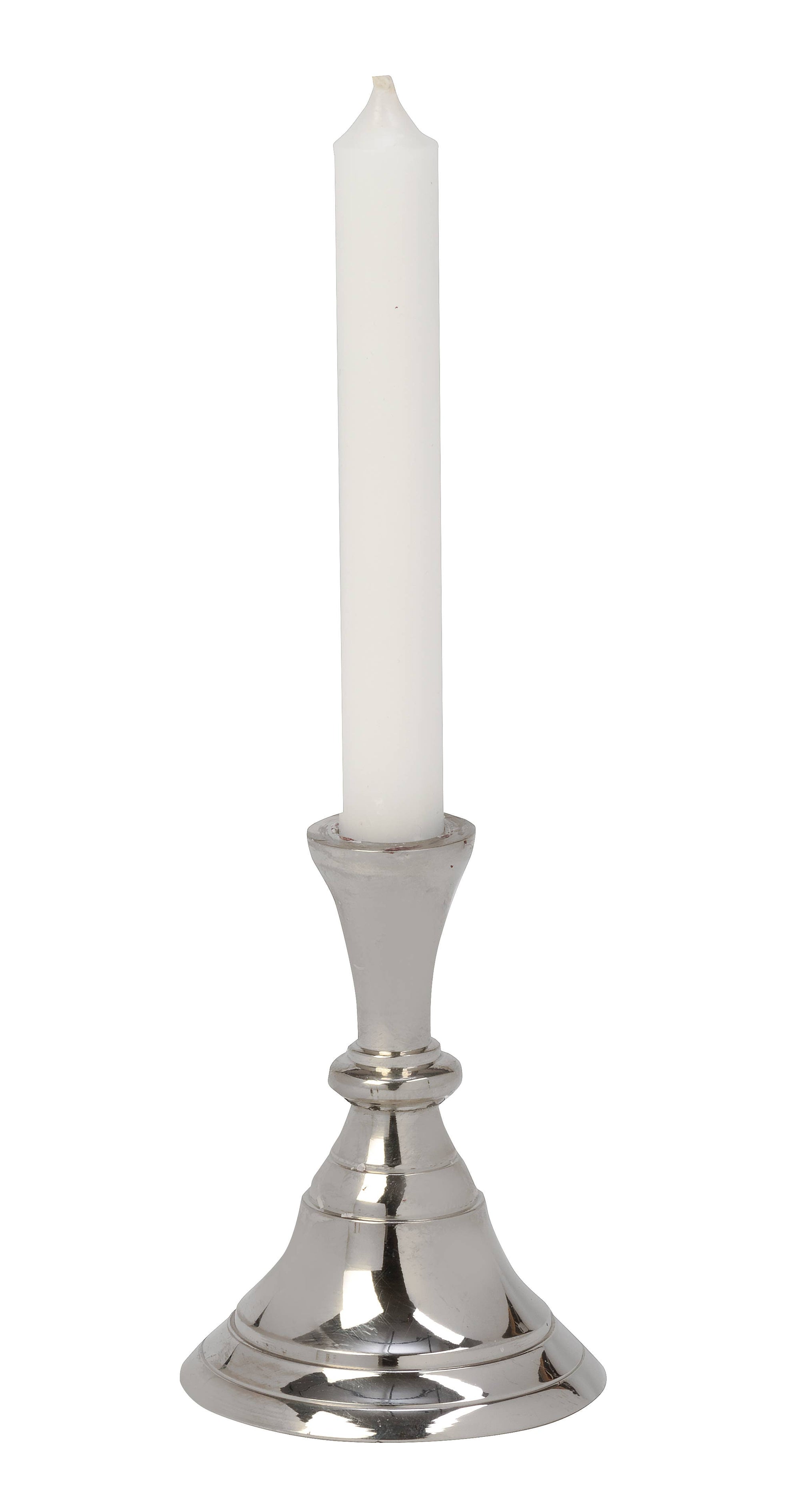 Small Nickel 1/2" Candlestick