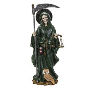 Santa Muerte Statue- Green