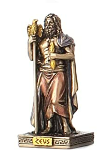 Small Greek Pantheon Zeus Statue