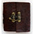 Brown Embossed Leather Mini Journal 3" x 3"