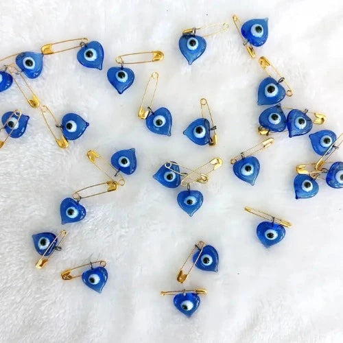 Evil Eye Heart Pin