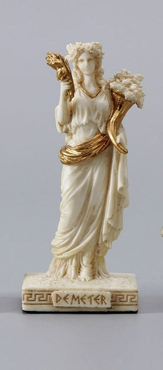 Small Greek Pantheon Demeter Statue - Marble Finish