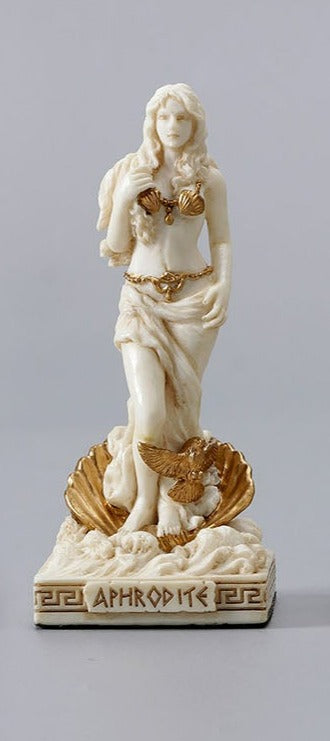 Small Greek Goddess Aphrodite Statue - Marble Finish